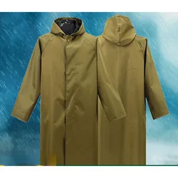 Long Thickened Oxford Cloth Mackintosh One-piece Outdoor Hiking Construction Site Labour Protection Adult Rain Poncho