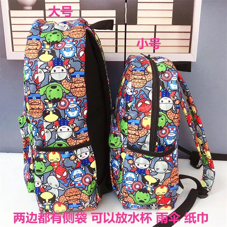 MINISO Disney Marvel Avengers Alliance Iron Man Backpack Backpack Student School Bag Cartoon Computer Bag Cute Backpack