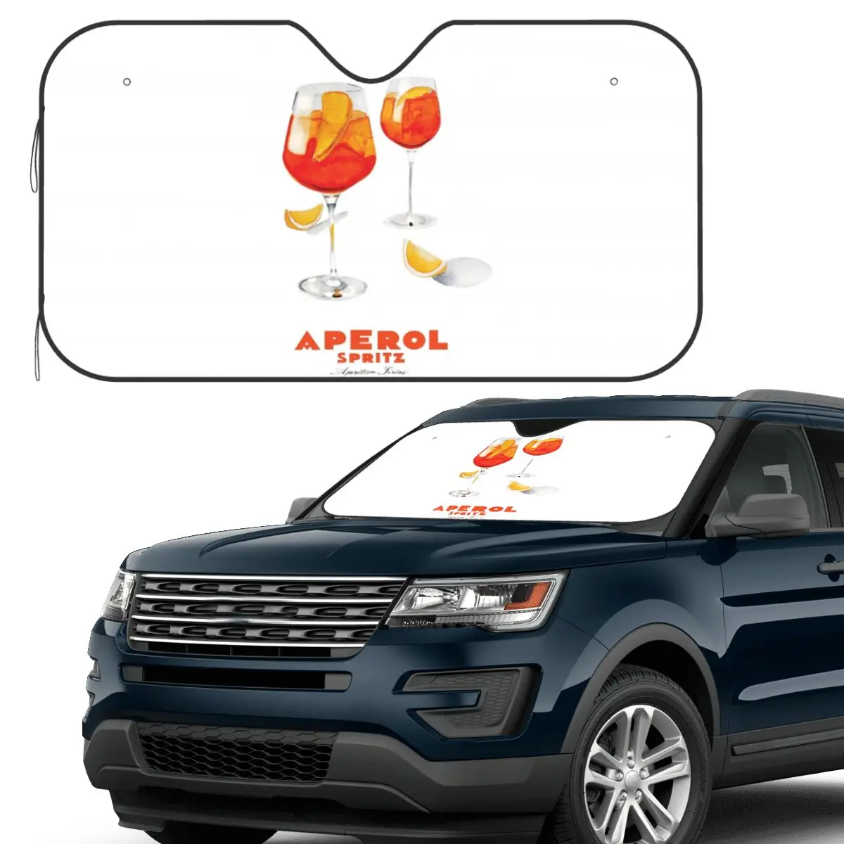 

Aperol Spritz Sunshade Windscreen Car Front Windshield Window Sun Visor Accessories Covers