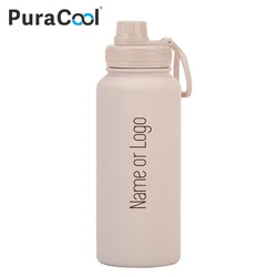 PuraCool Custom Water Bottle | 1000ml Large Capacity Tumbler | Personalized Thermal Flask | Perfect Gift