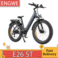 ENGWE E26 Step-thru Electric Bike 48V 16AH Battery 250W Motor Mountain E-Bike 140km Max Range 25km/h Max Speed 26 inch Fat Tire