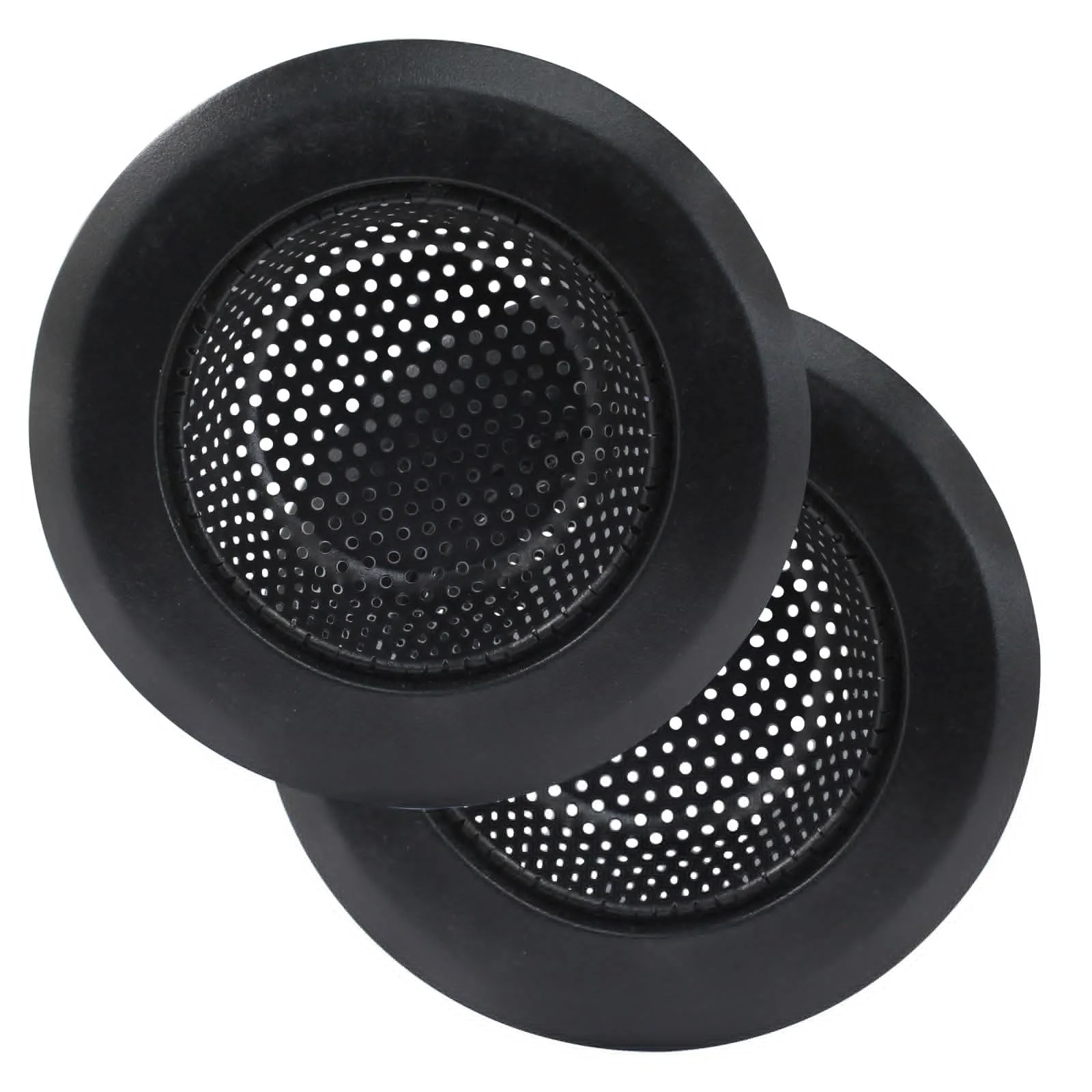 

2 шт. черная фильтрующая сетка из нержавеющей стали, подходит для использования в кухонных раковинах, раковинах в ванной комнате, дренажных отверстиях и т. д.