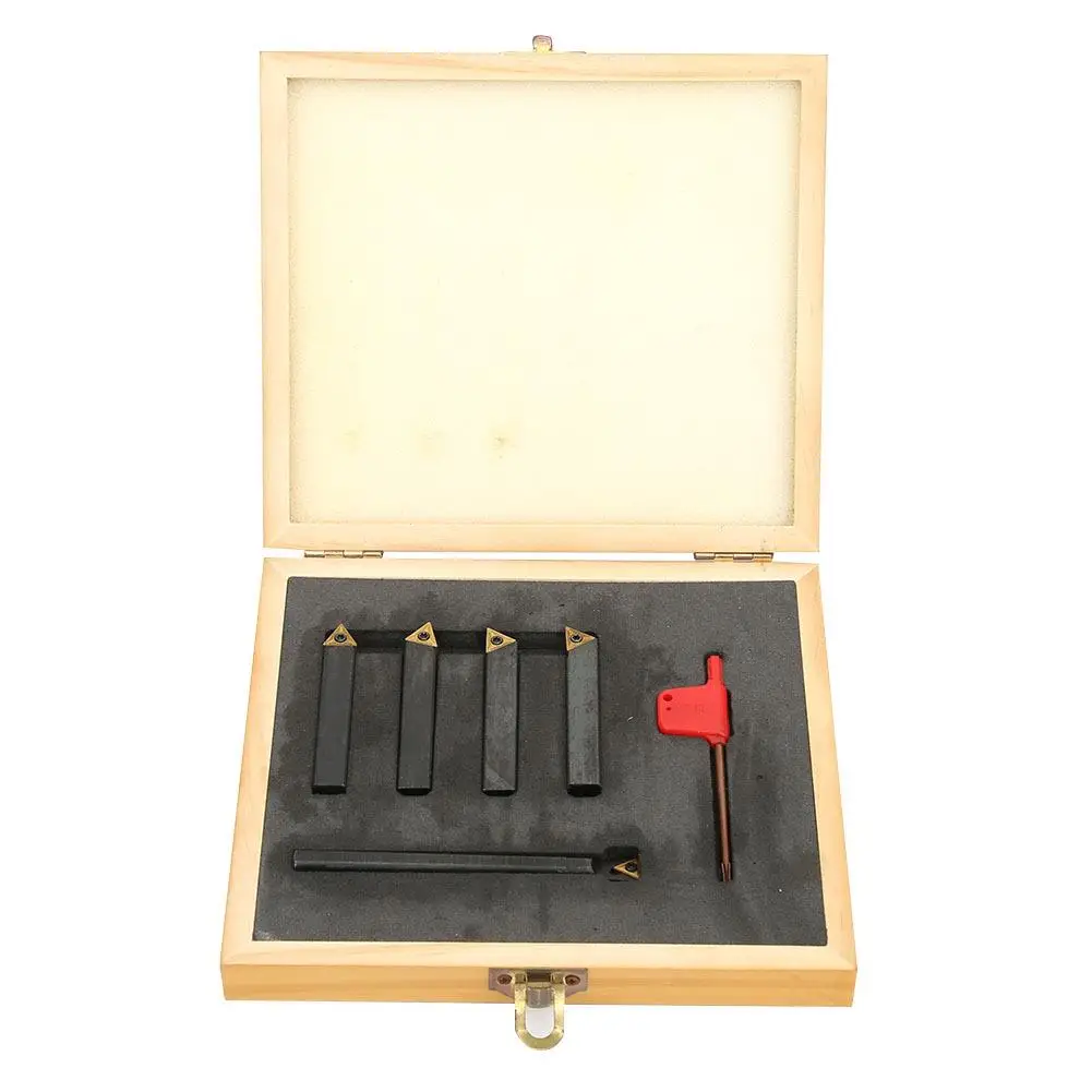 

5Pcs 7Pcs F4 1 10mm Indexable Turning Tool Set Carbide Inserts for cutting Chamfering Milling Boring Tools