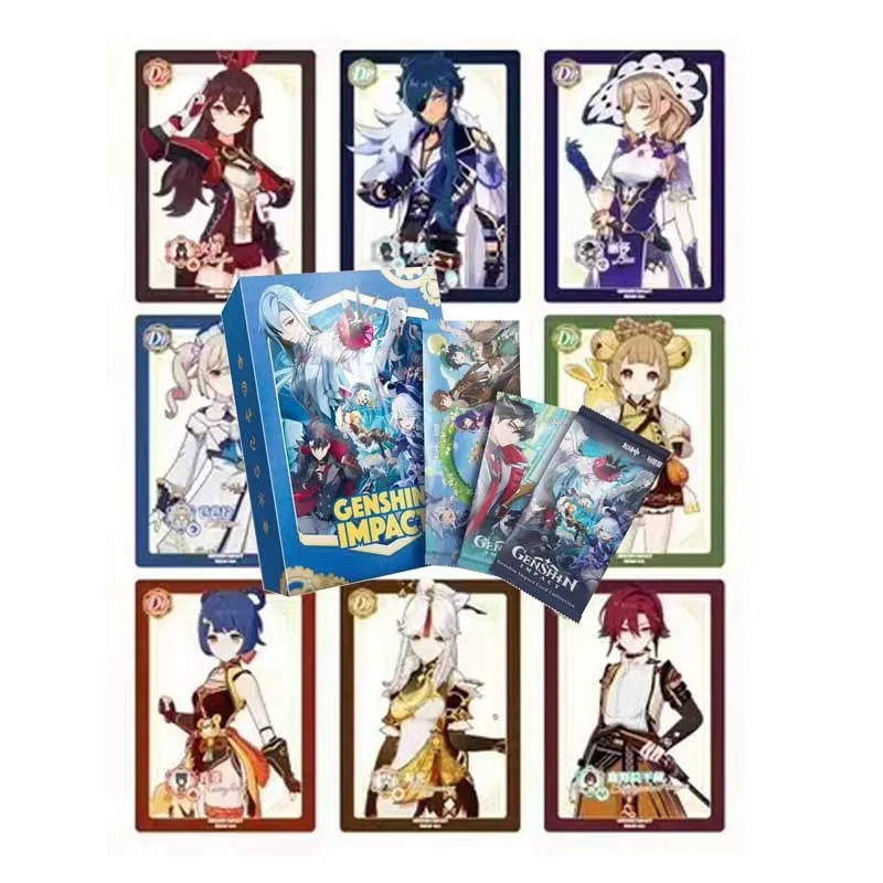 Genshin Impact Collection Cards Booster Box Tcg Game Cards Table Toys