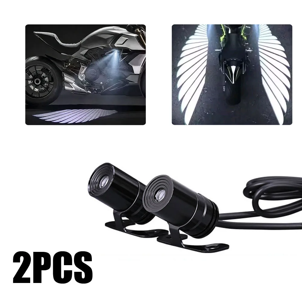 

Motorcycle Angel Wings Styling Decoration Light Anti-collision Projection Warning Lamp Welcome Atmosphere Laser LED Light