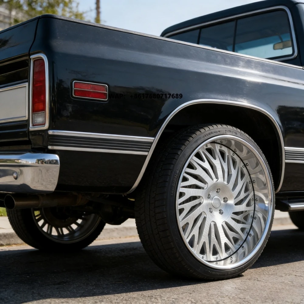 

2 Piece 23 24 26 Inch 5X127 Forged Wheels for Silverado Caprice Tahoe Malibu 1500 Custom Deep Dish Alloy Wheels