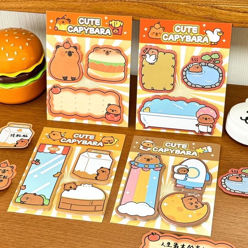 

40 шт./лот Kawaii капибара блокнот креативный N раз канцелярские этикетки блокнот закладка почта школьные принадлежности