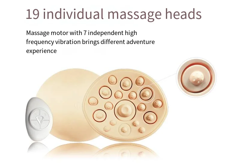 Instrumento de aumento de pecho, terapia de masaje de luz roja, almohadilla de masaje de pecho, compresa caliente, masaje de vibración inalámbrico