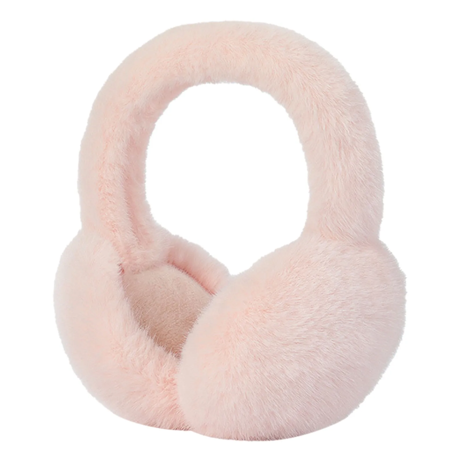 Soft Plush Foldable Ear Warmer Winter Warm Earmuffs Fashion Ear Cover Outdoor Cold Protection Solid Color Ear-Muffs Accessories