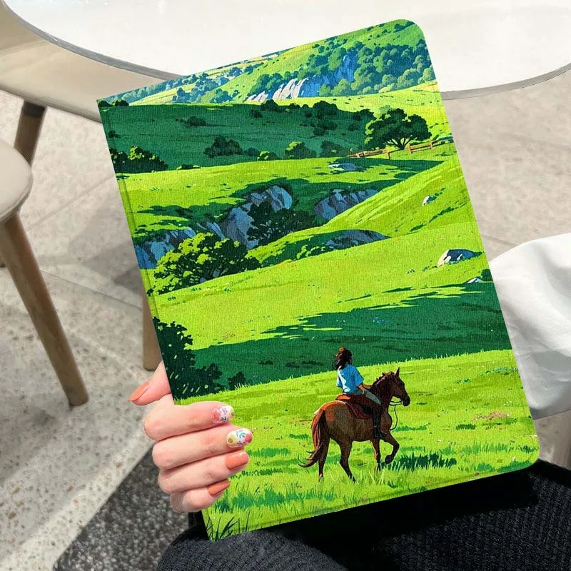 

Grassland Horse For iPad Pro Mini Air 1 2 3 4 5 6 7 7th 10th Gen 9.7 10.2 11 10.9 7.9 13 12.9 10.5 Inch Tablet Case
