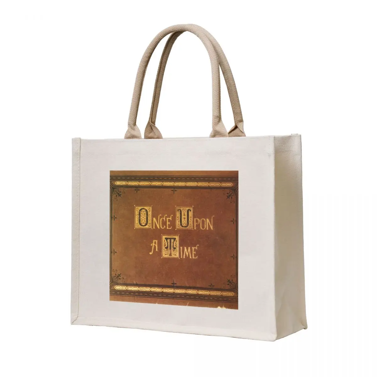 

Once Upon A Time - Large Text Cover Tote Bag tote bags aesthetic Gift bags Women's handbag