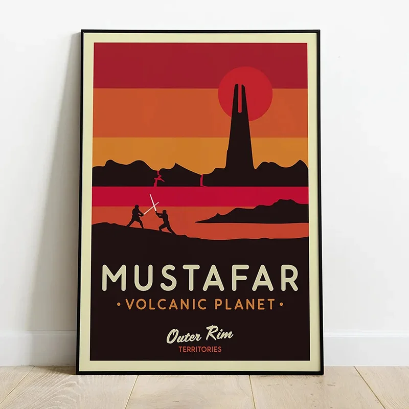 Modern Star Planet Poster Galaxy Attraction Wall Art Canvas Print Movie Wars Cover Landscape Painting Room Home Decor Gift - Image 3