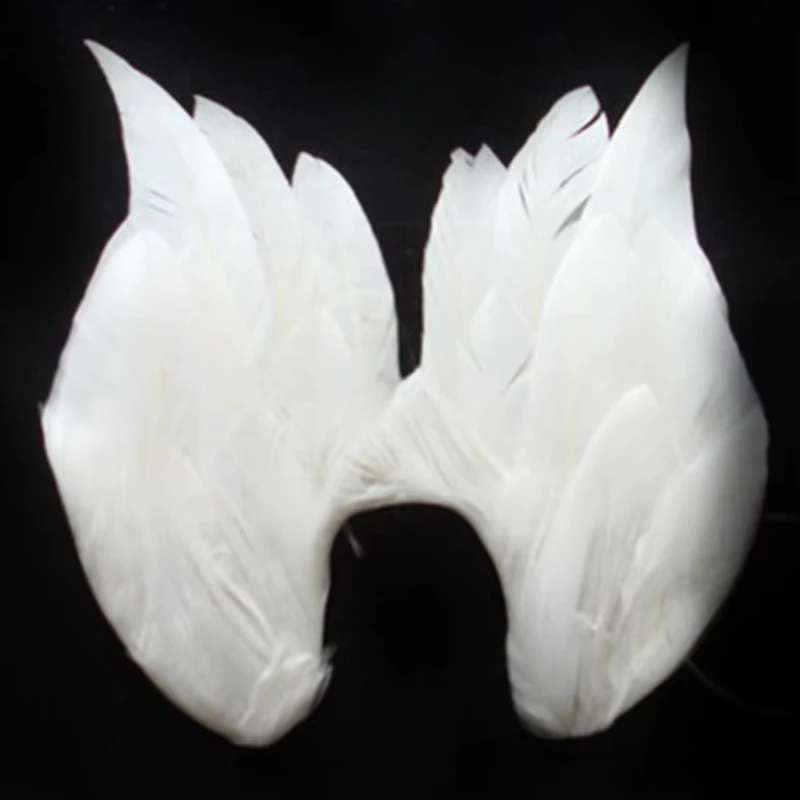 Large Fairy Carnival White Feather Angel Wings For Wedding Christmas Costume Dance Party Cosplay Stage Show Decor Halloween