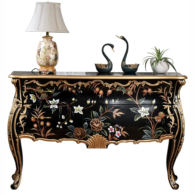 

European and American porch cabinet, foyer partition, dining side decorative locker