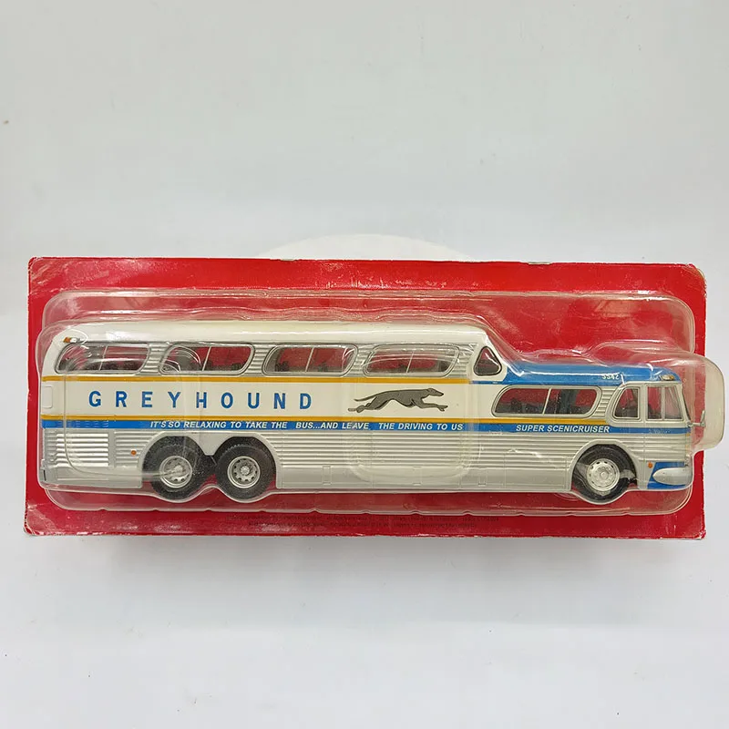 Diecast in stock 1:43 Scale Ixo GREYHOUND SCENICRUISER 1956 American Sightseeing Bus Model Alloy Model Finished Collection Gift