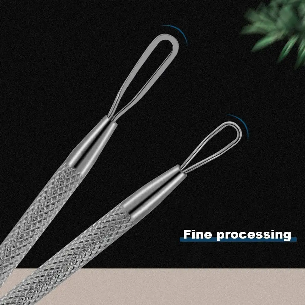 1SET Acne Needle Blackhead Clip Remover Extraction Pore Black Head Clean Face Skin Care Cleansing Needle Blemish Removal Tool