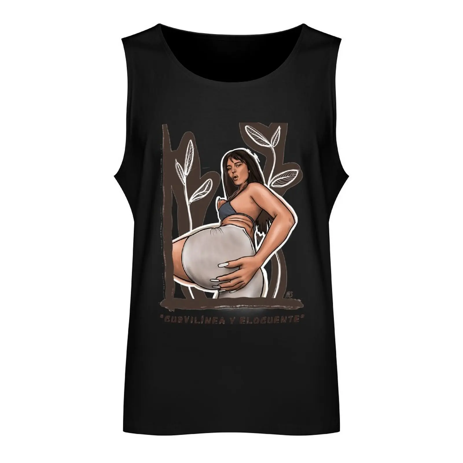 Illustration tribute Nathy Peluso curvy and eloquent Classic Tank Top best selling products Men's tops sleeveless shirt man