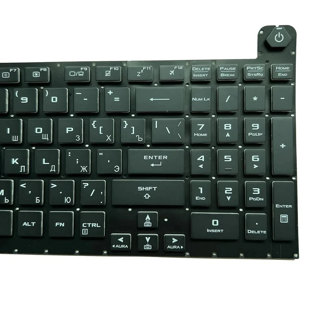 Imagem -04 - Xin-russo-us Rgb Backlight Teclado para Notebook Asus Tuf Gaming F15 Fx506 Fa506 q Fx506l Fa506u Fx706 Fa706