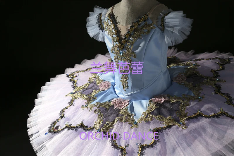 Creative Design High Quality Professional Custom Size Classical Adult Girls Pink Sky Blue Bird Ballet Tutu Costumes