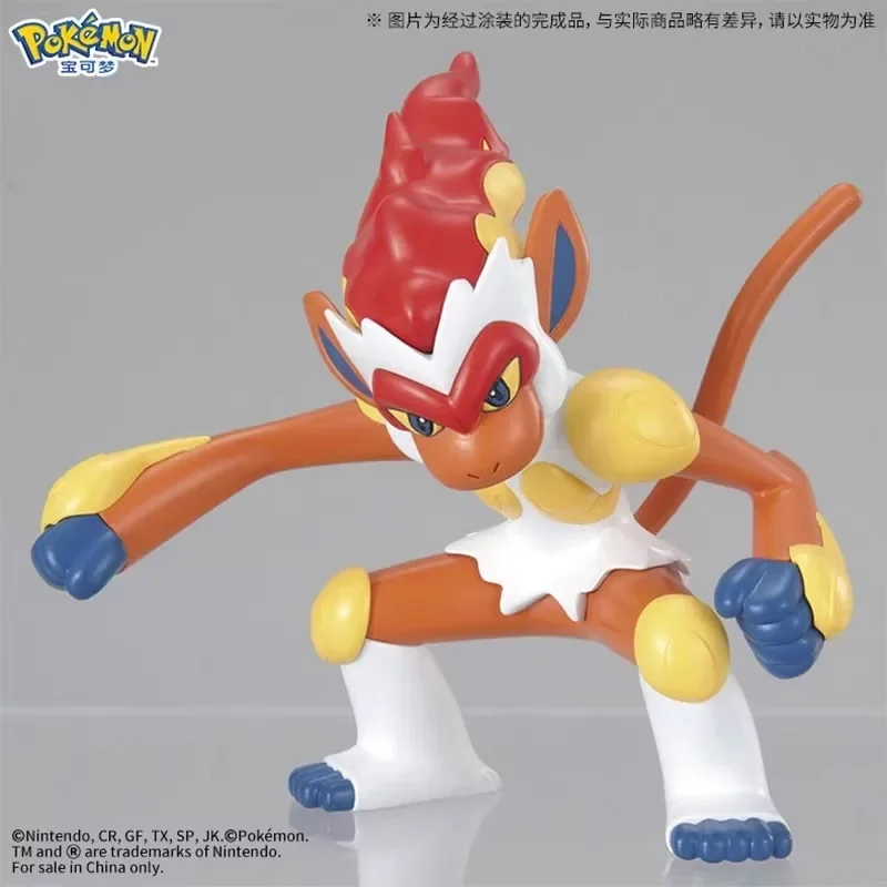 Bandai Original Pokemon Anime Infernape Evolution Set Empoleon Torterra figura de acción ensamblaje modelo juguetes regalos para niños