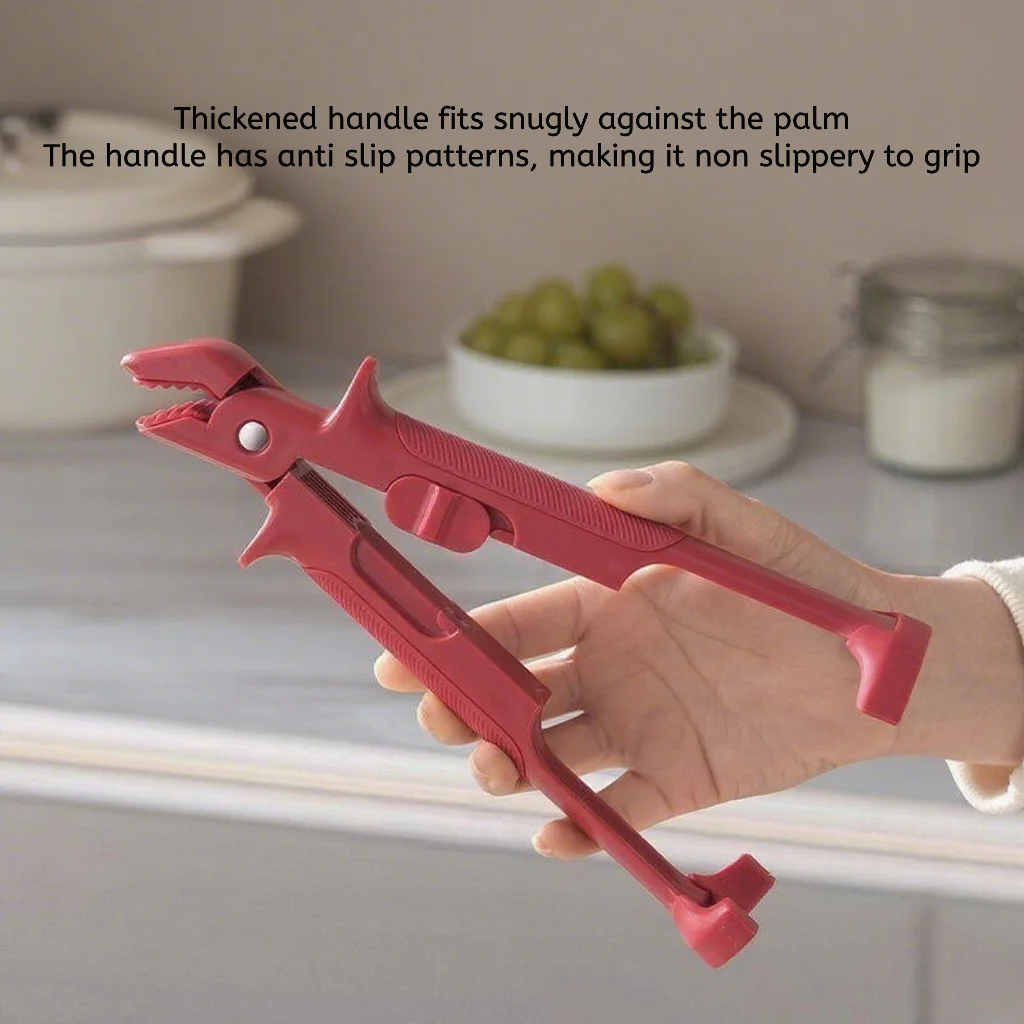For Bowls Pots Pans, Heat Resistant 450°F Scorch Guard Clip 2-in-1 Oven Safe Tongs Dual Head, Non-Slip Grip