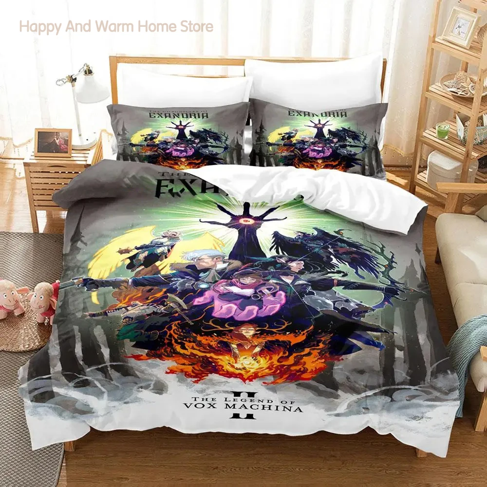 New legend of vox machina game Bedding Set Single Twin Full Queen King Size Bed Set Aldult Boys Bedroom Duvetcover Sets Anime