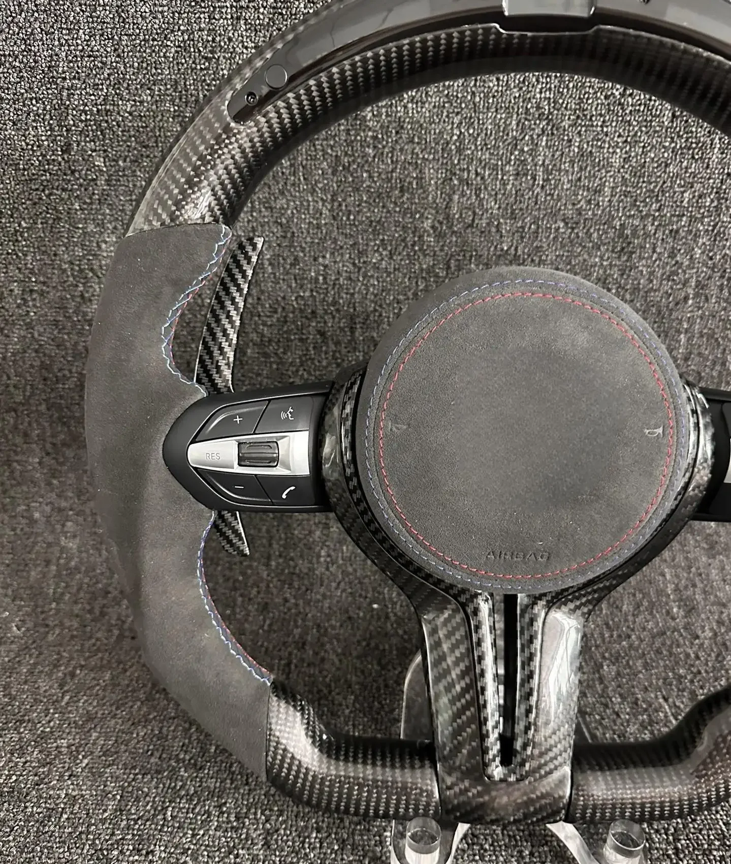 Carbon Fiber Steering Wheel for  M2 M3 M4 M5 M6 X5M X6M F80 F30 F10 M Performance Carbon Fiber LED Car Steering Wheel