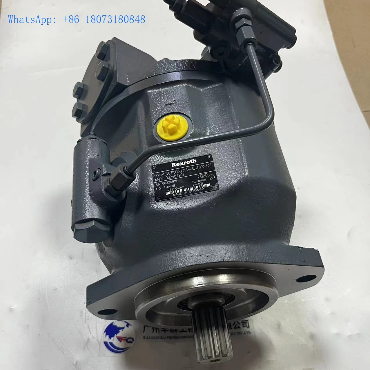 

Rexroth A10V A10VO18 A10VO28 A10V045 A10VO60 A10V063 A10V071 A10V074 A10VO74 hydraulic piston pump A10VO71DFLR/31R-VSC12NOO-LXT