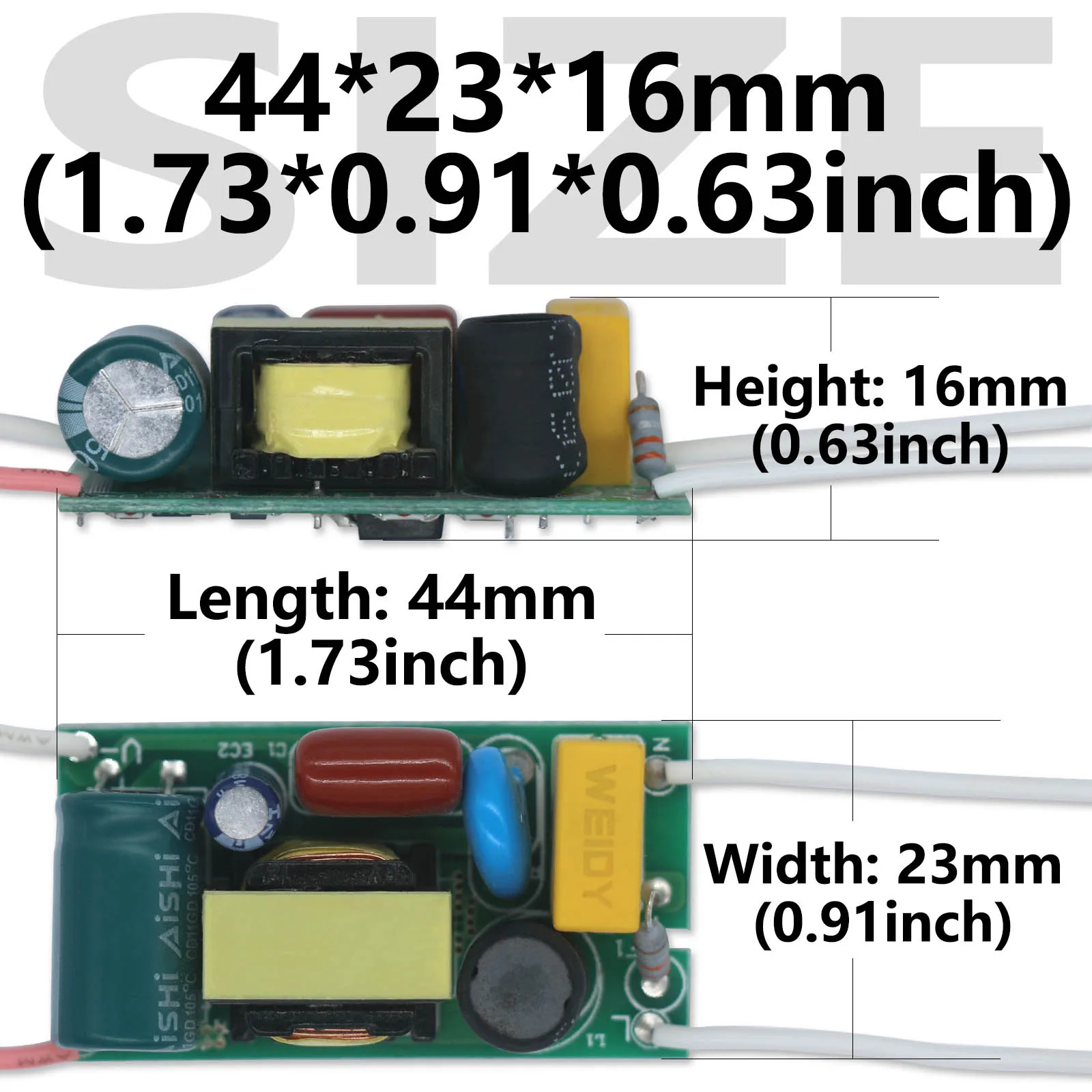 Driver LED 24-36W trasformatore di illuminazione a corrente costante Non isolato 300mA unità di alimentazione convertitore da AC220-240V a DC80-120V