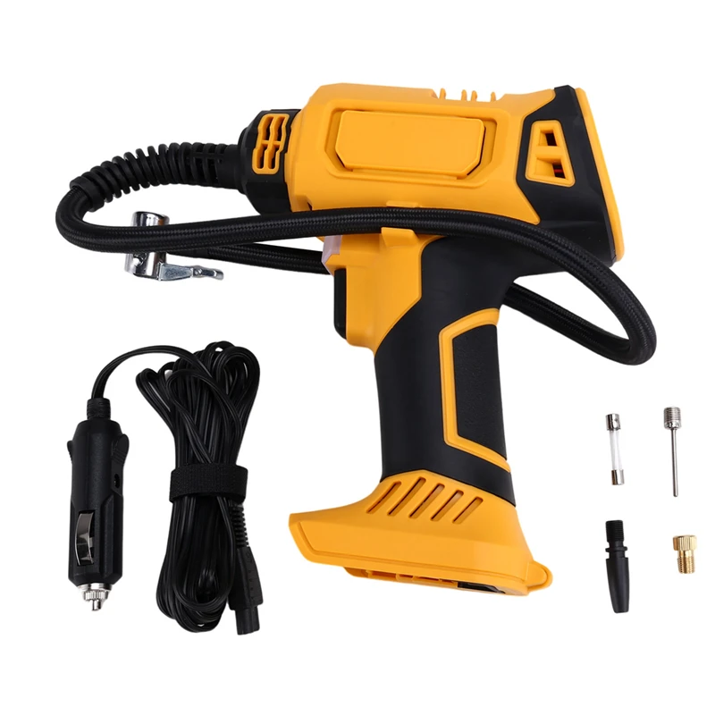 Inflador de neumáticos automático, medidor de compresor de aire, bomba eléctrica Digital inalámbrica para batería Dewalt de 18V y 20V