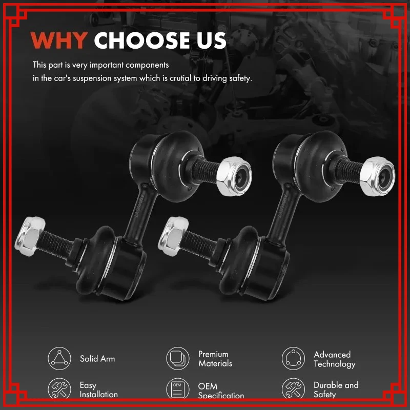 2 قطعة مجموعة وصلة المثبت الأمامي لهوندا سيفيك 2001-2005 CR-V 2002-2006 Acura EL ، يستبدل 51321-S5A-003 51321-SCV-A91 #5