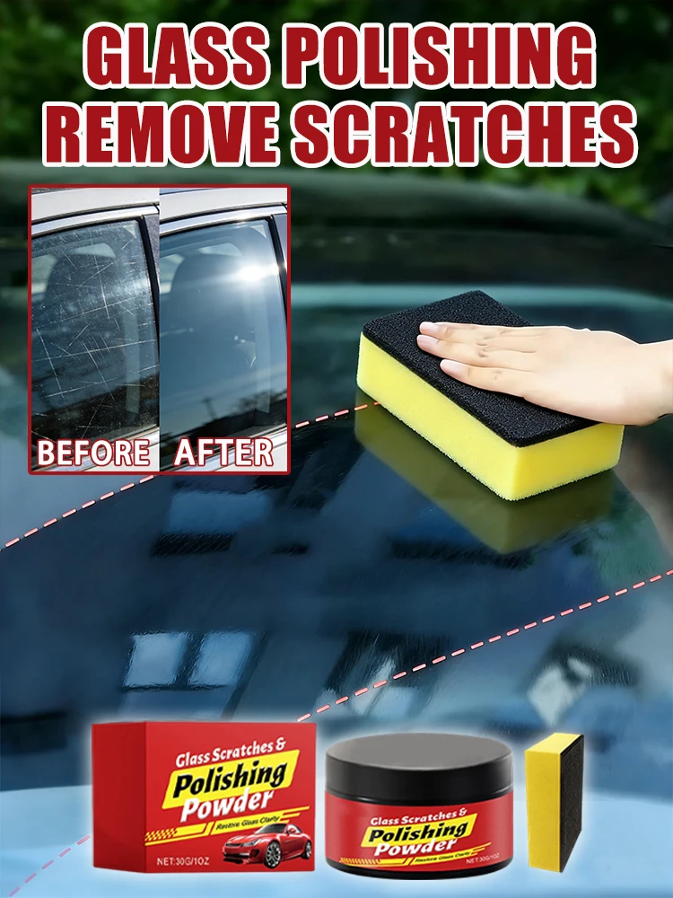 Repair Of Scratches On Car Glass Glass Polishing Powder Suitable For All Types Of Scratches Car Window Polishing