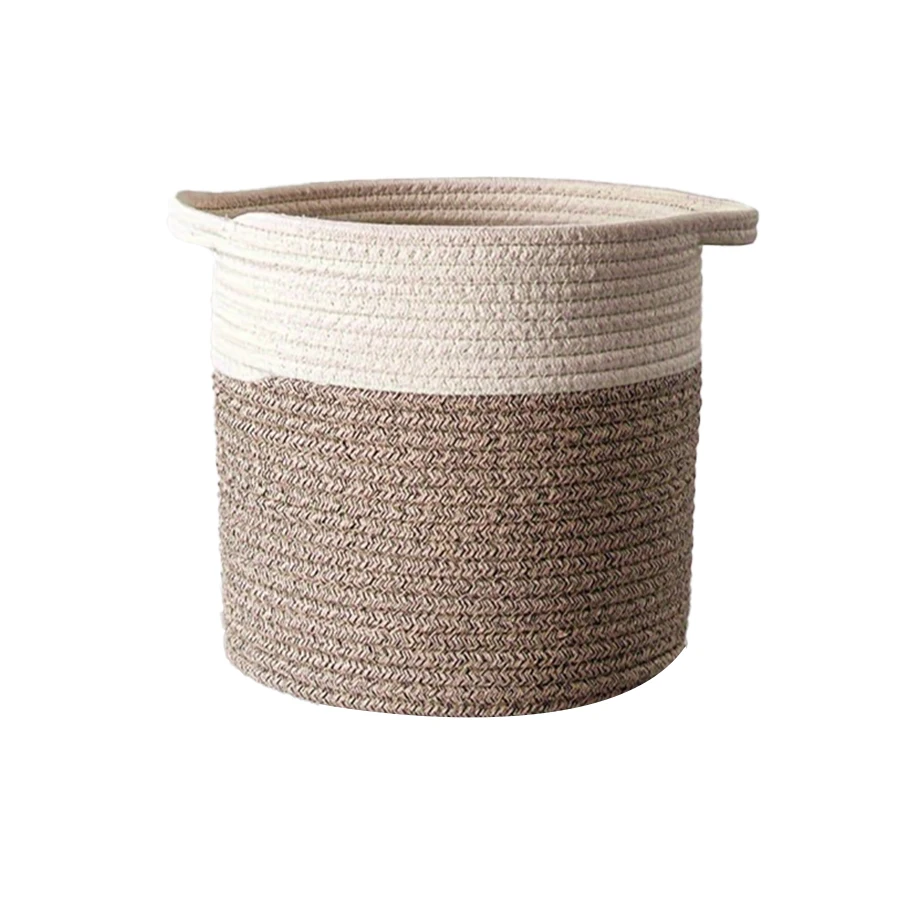 1pc, bohemian cotton thread storage basket, hand-woven, woven basket woven basket all cotton