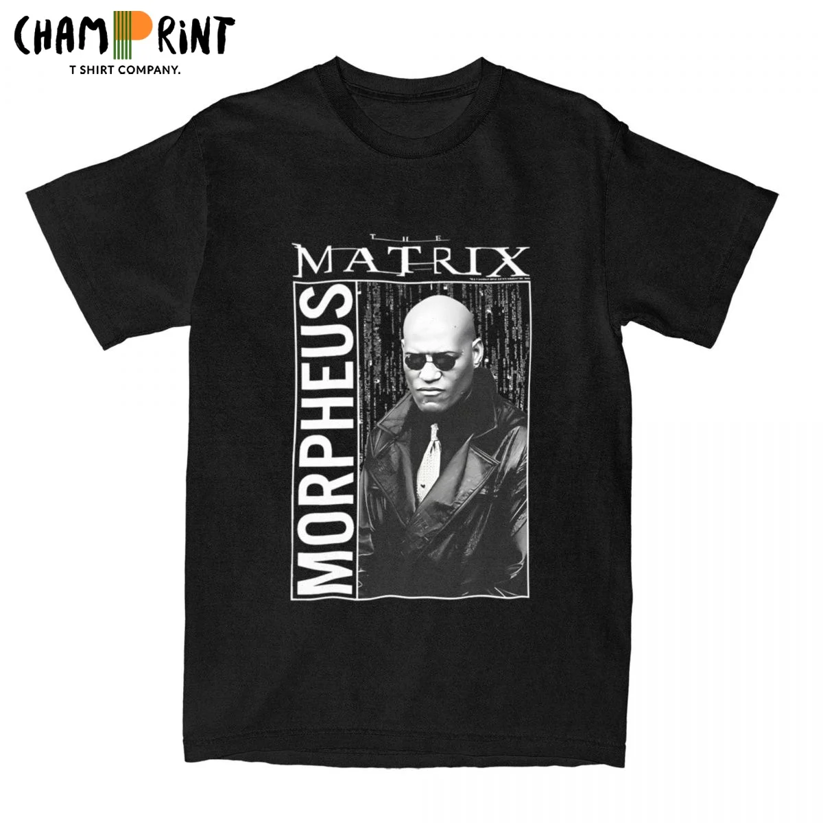 Men T-Shirts Sunglasses Named Portrait The Matrix Casual Pure Cotton Tee Shirt Short Sleeve Morpheus T Shirt O Neck Tops