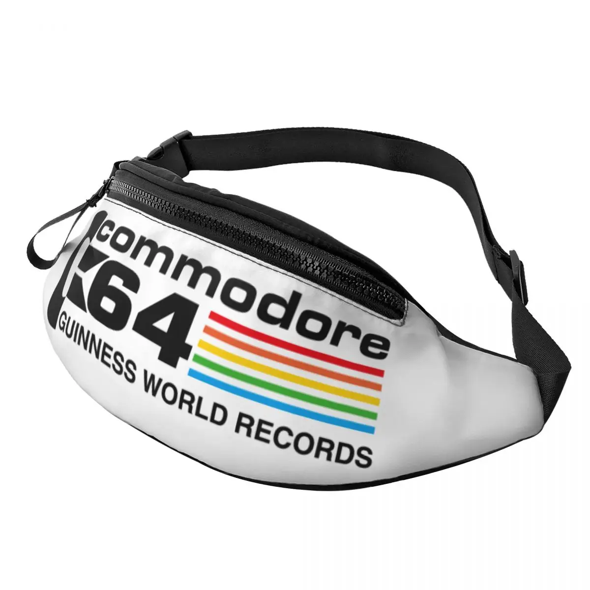 Custom Cool Commodore Logo Fanny Pack para homens e mulheres, Computer Geek Crossbody, bolsa de cintura para viagem, bolsa de dinheiro para telefone