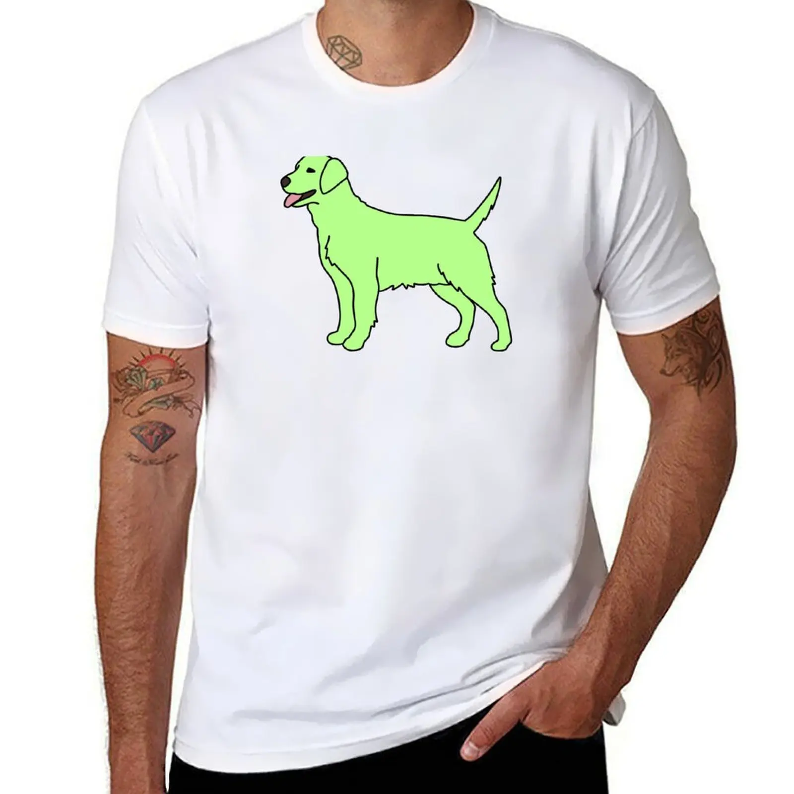 

Key Lime Green Dog T-Shirt t shirts with prints funny t shirts man T-Shirt