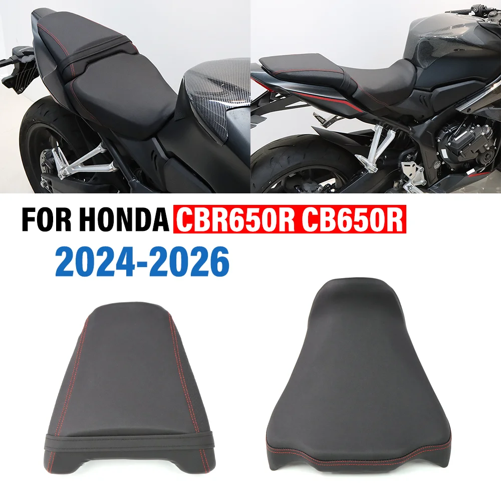 

ДЛЯ HONDA CB650R CBR650R E-CLUTCH 2024-2026 CB CBR 650R мотоциклетное пассажирское заднее сиденье, накладка на сиденье, передняя подушка, седло водителя