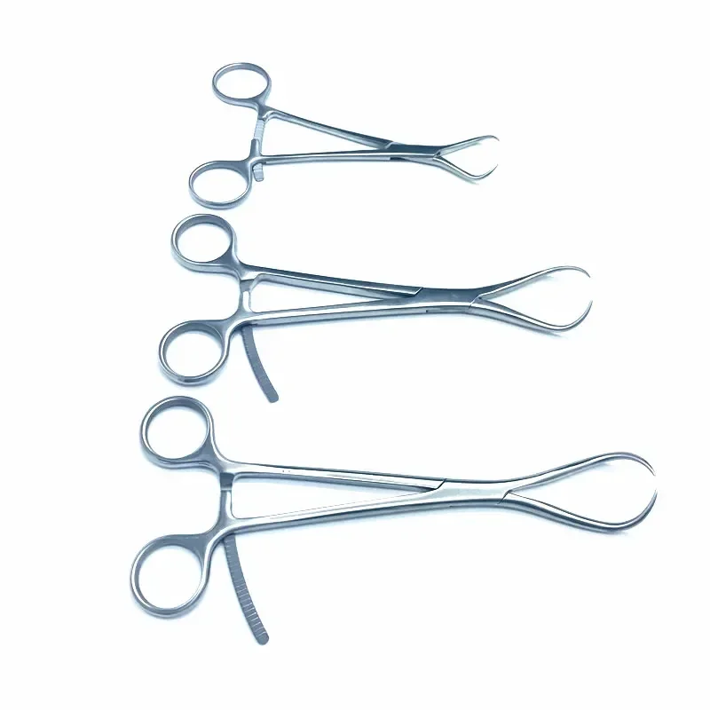Pinzas  reducción ósea puntiagudas  3 tamaños, pinzas  huesos, instrumentos ortopédicos