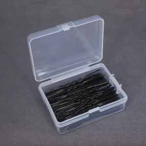 50pcs/box metal u shapedヘアクリップウェディングブライダルボビーピンアロイウーマンヘッドウェアヘアスタイルツールアクセサリー用のヘアピン 6ベストセールスブライダルヘアクリップ-4