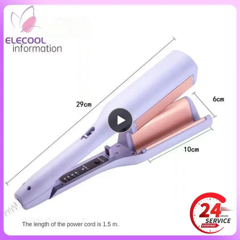 Curling Rod Practical Long-lasting Curls Auto Close Innovative Design Ergonomic Beauty Accessories Big Wave Curling Iron Safe