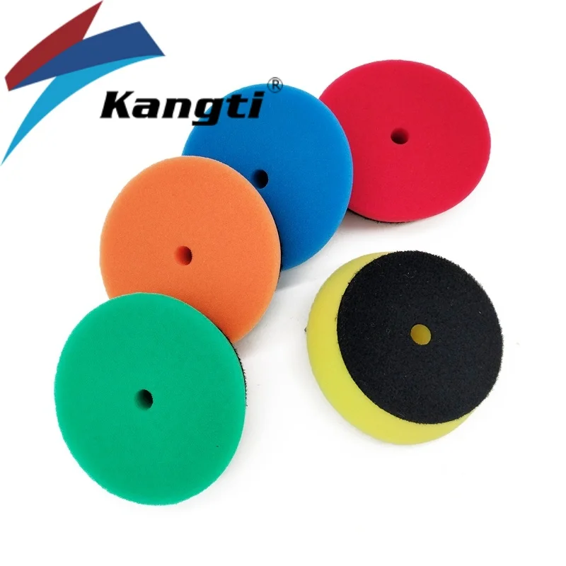 Kangti 3 "(80 مللي متر) منصات التلميع الإسفنج رغوة ألواح التلميع عدة الرملي عجلات القرص لسيارة عازلة الملمع تلميع الصبح