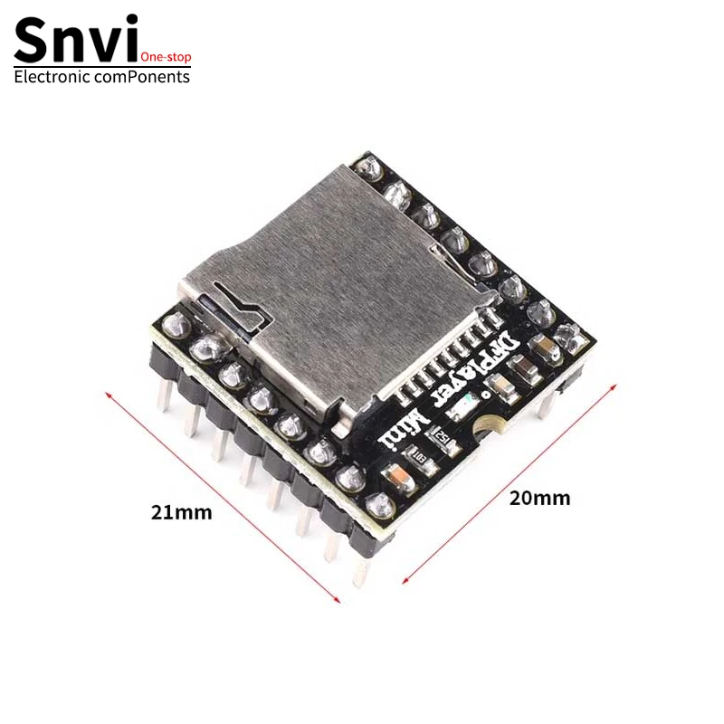 Snvi DFPlayer Mini MP3 Player Module V3.0 16P TF Card U Disk Mini MP3 DF Player Audio Voice Module Board