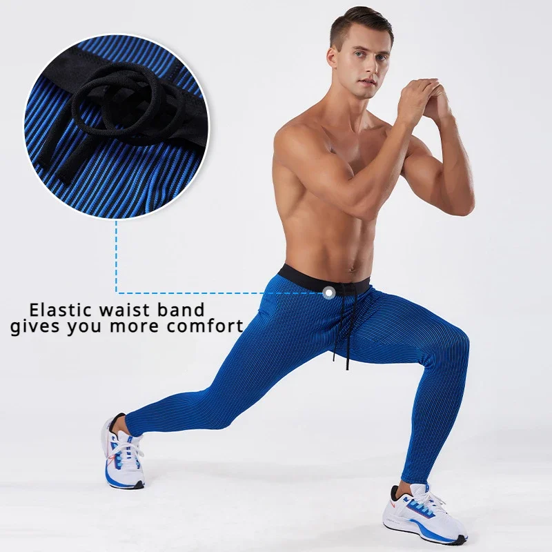 Men\'s Marathon Running Training Compression Pants Quick Dry Tights Sports For Women Leggings Gym Fitness Male Waist Belt Bag