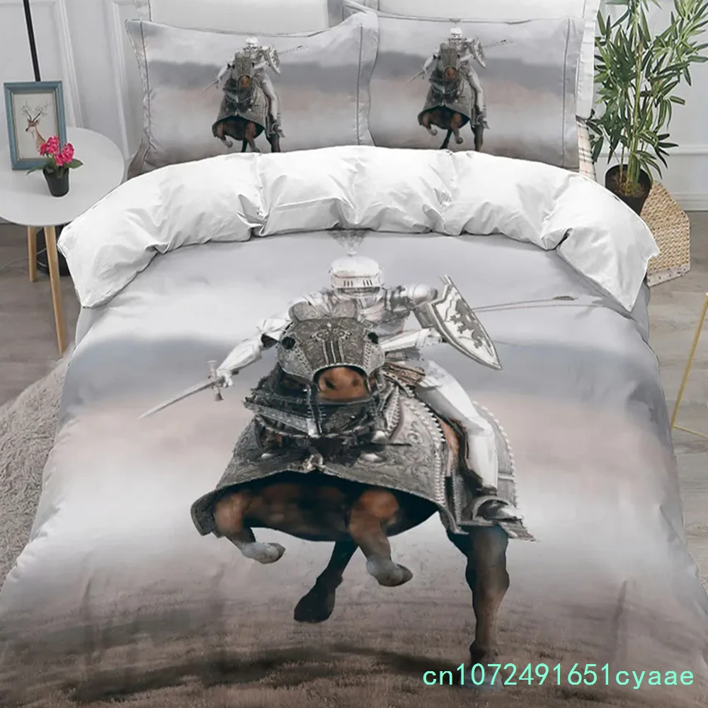 3D Print Holy Knights Bedding Set Boys Girls Twin Queen King Size Duvet Cover Pillowcase Bed Boys Adult Home Textileextile