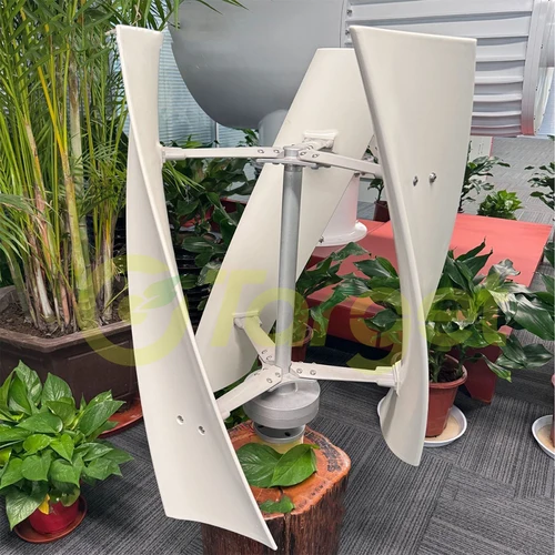 Imagen 2 del producto Turbina aerogeneradora Vertical de 5000W, 8KW, 12V, 24V, 48V, baja velocidad del viento de arranque, sistema fuera de la red, cargador MPPT, electrodoméstico