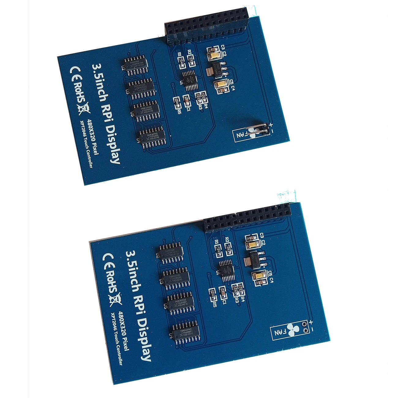 Monitor de pantalla táctil LCD de 3,5 pulgadas para Raspberry Pi 4 Modelo B Raspberry Pi 3B + Pi 3 480x320 píxeles con ventilador acrílico Stylus