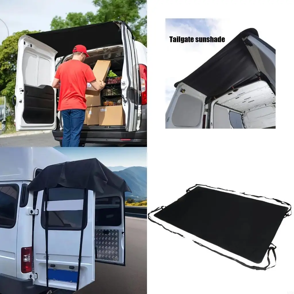 

Tear Resistant Heavy Duty Waterproof Oxford Fabric Vehicle Sun Shade UV for Motorhomes Truck Tailgate Shelter X37F