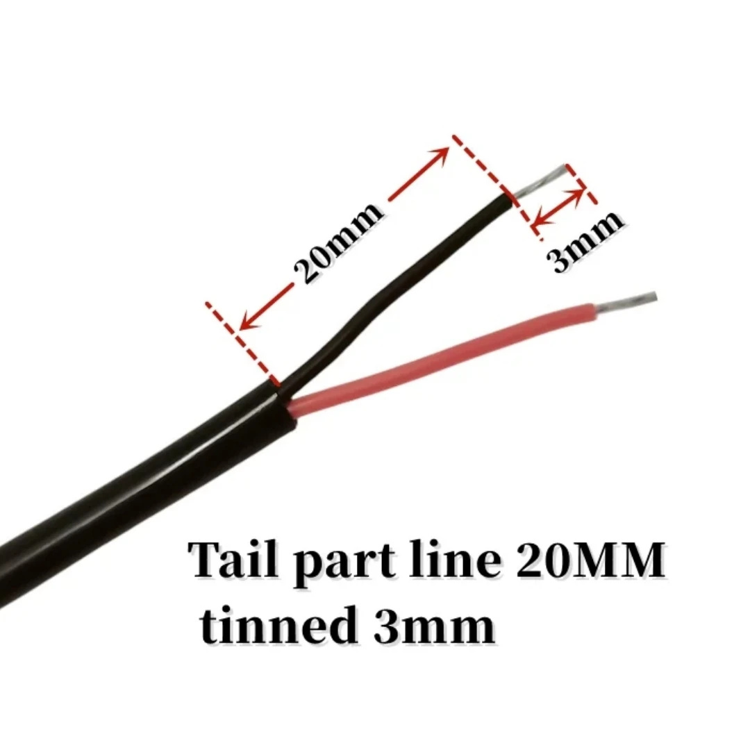 NTC 10K 4x30mm Double track roller waterproof temperature probe Silicone wire Temperature resistance 200 degrees B3950 1% L25CM