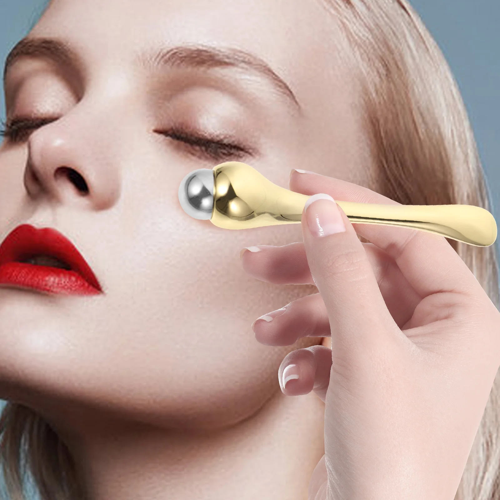 Eye Massager Roller Facial Massage Tool For Women Reduce Puffiness Delicate Cream Applicator Multipurpose Skin Care Spoon