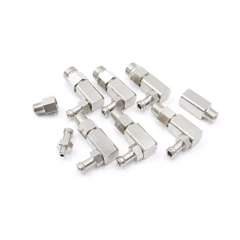 10PCSGlue dispenser adapter head 1/4 tooth 1/8 tooth Luer connector 1 2 tooth dispensing valve metal adapter